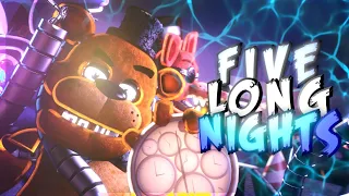 [FNAF-SFM-COLLAB] Five Long Nights by JT music