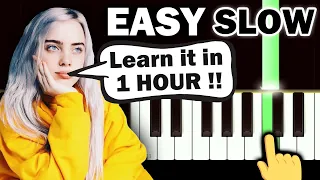Billie Eilish - Bad Guy - EASY Piano tutorial
