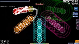 OSU Centipede but its cursor dance bot with trails and you can see how much PP you get from an SS