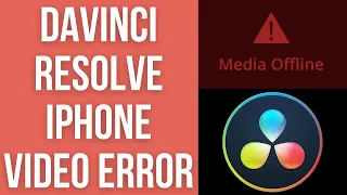 Davinci Resolve 'Media Offline' Error iPhone HEVC Video FREE Fix - Handbrake Convert H.264