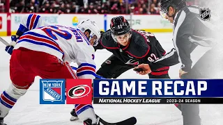 Rangers @ Hurricanes 3/12 | NHL Highlights 2024