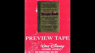 RARE "The Jungle Book - Preview Tape" - 1991