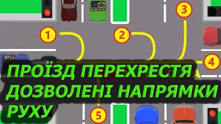 ПРОЇЗД ПЕРЕХРЕСТЯ. ЛІВИЙ ПОВОРОТ. РОЗВОРОТ. ПДР УКРАЇНИ. АВТОШКОЛА. НАВЧАННЯ. СВІТЛОФОР. АВТО