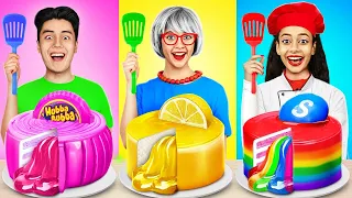 Desafío Cocinar yo VS Abuela |Batalla de Chefs y Secretos de Decoración de Pasteles por RATATA POWER