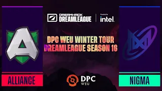 Dota2 - Alliance vs. Nigma Galaxy - Game 2 - DPC WEU Winter Tour - DreamLeague Season 16
