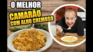 A Melhor Porção de Camarão ao Alho Cremoso do Chef Taico