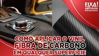 COMO APLICAR O VINIL FIBRA DE CARBONO EM QUALQUER SUPERFÍCIE - DIY