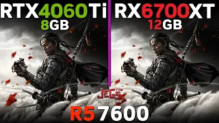 RTX 4060 Ti vs RX 6700 XT | Ryzen 5 7600 | Tested in 15 games