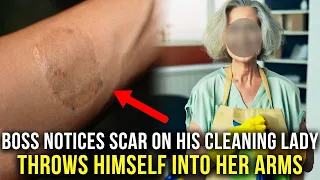 Boss Discovers Hidden Scar on His Cleaning Lady's Arm, What Happened Next Will Leave You in Tears!