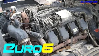 Scania DC16 Euro6 V8 Engine View