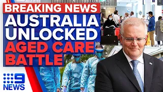 International border reopens, ADF prepares aged care support | Coronavirus | 9 News Australia