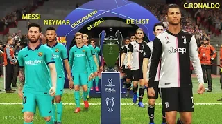 Juventus vs Barcelona | Final UEFA Champions League - UCL | Messi vs Ronaldo | PES 2019 Gameplay PC