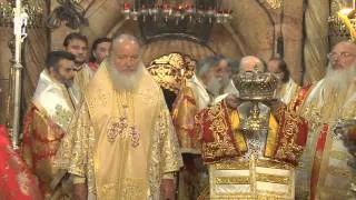 Патриархи двух Церквей совершили литургию
