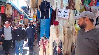 Medina (Old Town) Of Tunis, Tunisia 🇹🇳 4k, مدينة تونس العتيقة