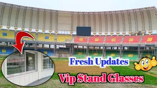 Vip Stand Glasses Work | Arbab Niaz Stadium Peshawar | Fresh Updates | Arbab Niaz🏏🏟️