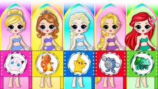 Disney Princess & Friends Dress Up as POKEMON GO | 30 DIYs Fun For Kids