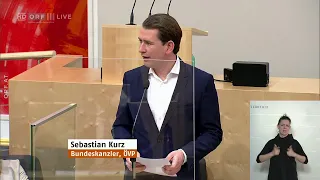 Information | Nationalrat Bundeskanzler Kurz verurteilt Gewalt bei Demos Mo., 8.3.2021