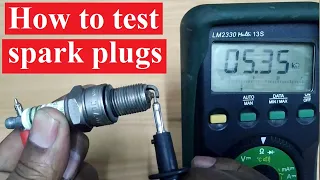 How to test spark plugs using a multimeter