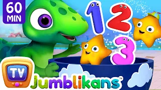 Counting 1 To 5 Numbers Song with Jumblikans Dinosaurs + More ChuChuTV Toddler Learning Videos