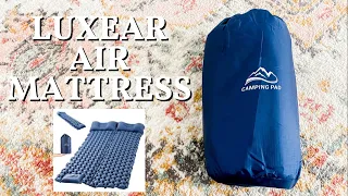 LUXEAR INFLATABLE MATTRESS | AMAZON AIR MATTRESS REVIEW