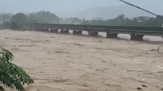 Many China dam discharge now! River overflow in Fujian due typhoon Haikui