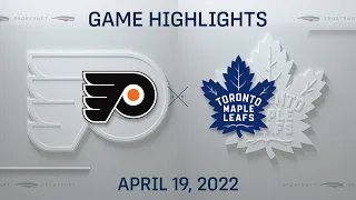 NHL Highlights | Flyers vs. Maple Leafs - Apr 19, 2022