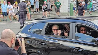 Paul McCartney chegando para show no Allianz Parque São Paulo 07/12/2023