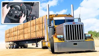 This Dom 379 Is FAST (New Top Speed Record) - American Truck Simulator Thrustmaster Wheel & Shifter