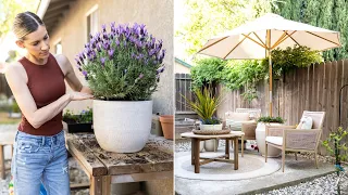 BEAUTIFUL PATIO DECORATING IDEAS // SPRING PATIO REFRESH // SMALL OUTDOOR PATIO STYLING
