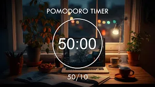 50/10 Pomodoro Timer • Study With Me • Relaxing music to focus on studying ★︎ Focus Station