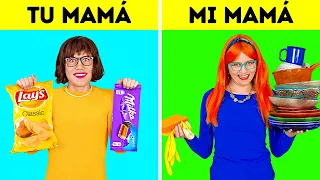 TU MAMÁ VS. MI MAMÁ || Momentos divertidos y de rutina familiar. Rico vs. pobre por 123 GO! BOYS