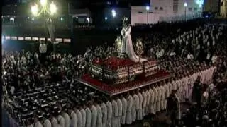 Semana Santa de Málaga. El Cautivo en el puente de la aurora