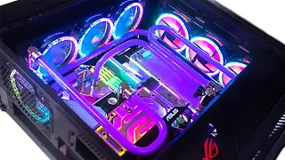 I Built a $7400 all ASUS Water Cooled Gaming PC - RTX 3090 w/ Benchmarks