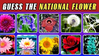 National FLOWER From Different  Countries🌺Guess The Country by National Flower🌷National Flower Quiz