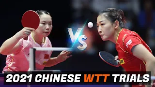 Liu Shiwen vs He Zhuojia | 2021 Chinese WTT Trials and Olympic Simulation (1/4)