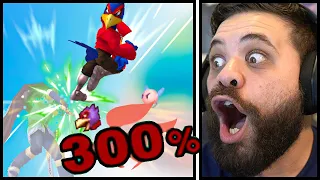 Reacting to THE MOST IMPOSSIBLE COMEBACKS in Smash Bros