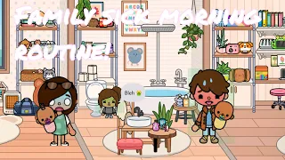 Sick Family Morning Routine!|*Mia almost threw up!?*| Toca Roleplay with voice!