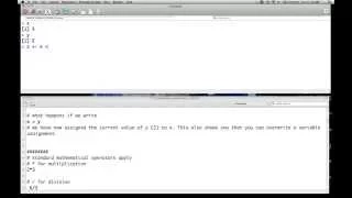 Introduction to R part II: Basic operations and operators in R.