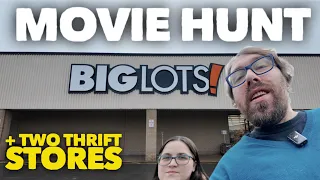 Movie Hunt: Two Big Lots & Two Thrift Stores for CHEAP Physical Media #bluray #physicalmedia