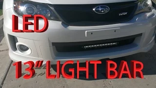 Subaru Impreza WRX LED 13 inch lightbar install video