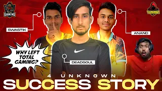 THE MOTIVATIONAL SUCCESS STORY OF 4 UNKNOWN😱 | GARENA FREEFIRE | ROCKY & RDX