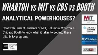 What it Takes to Get into Wharton, MIT Sloan, Columbia, and Chicago Booth