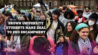 Brown University students dismantle encampment, celebrate striking deal with university Officials