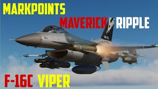 F-16C Viper AGM-65D Maverick Ripple, Markpoints | Digital Combat Simulator | DCS World