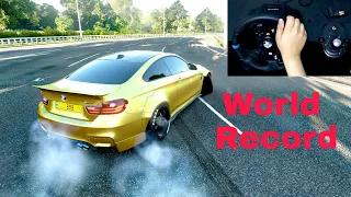 World Record Bmw M4 Drift Forza Horizon 4 GamePlay (LogitechG920+Shifter)