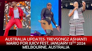 TREYSONGZ ASHANTI MARIO FOR JUICY FEST, JANUARY 13TH 2024 MELBOURNE, AUSTRALIA