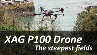 XAG's P100 Spray Drone takes on the steepest hillside fields in the British Isles - Jersey's Cotes