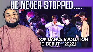 JungKook Of BTS | Jungkook dance evolution [Pre-Debut - 2022] Reaction!!!