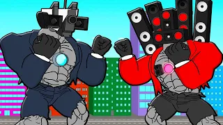 MUSCLE BOSS SPEAKERMAN VS MUSCLE BOSS CAMERAMAN! Skibidi Toilets Cartoon Animation