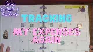 Tracking my expenses for budgeting and paying debt #budget #debtfreejourney #planner
